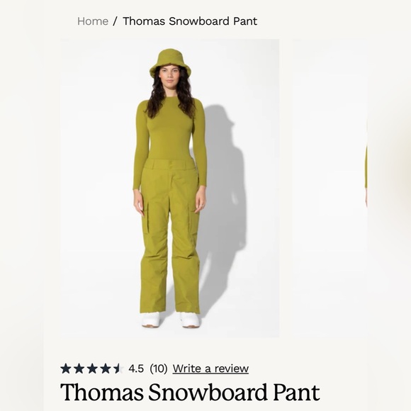 NEW Halfdays Thomas Snowboard Pant in Mustang - Picture 2 of 13